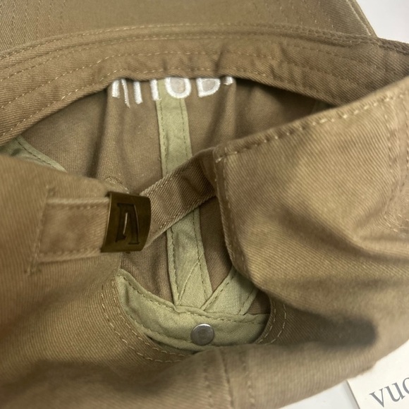 Vuori Signal Dad Hat Ball Cap in Camel Green Tan Unisex Adjustable 100% Cotton - Picture 5 of 8